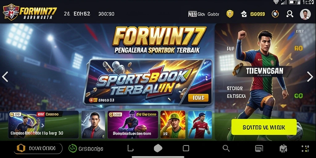 Tampilan utama gameplay FORWIN77 yang menarik dan interaktif.