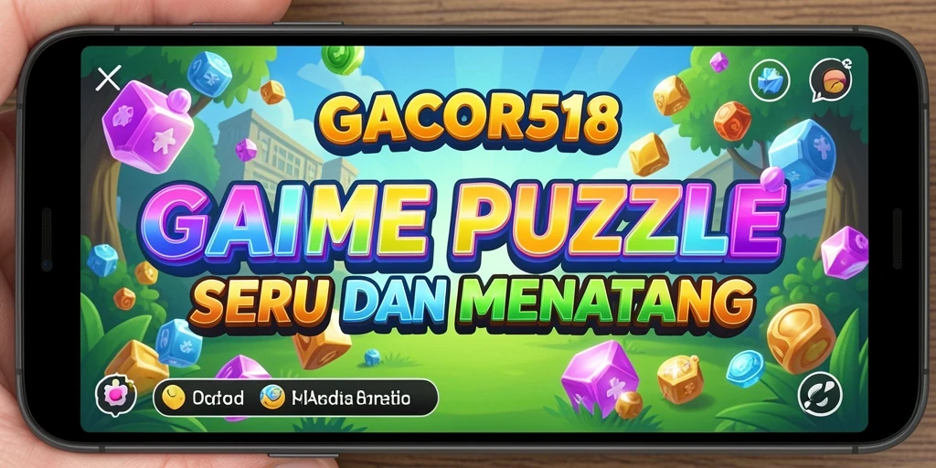 Screenshot GACOR518 menampilkan gameplay seru dalam menyelesaikan puzzle.