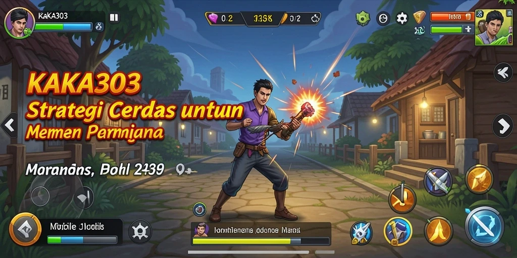 Screenshot gameplay KAKA303 menampilkan strategi mendebarkan dan serangan unit yang dinamis.