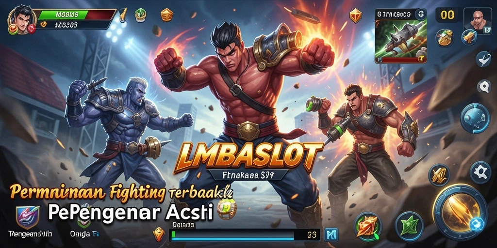 Tampilan gameplay LMBASLOT yang mendebarkan dan penuh aksi.