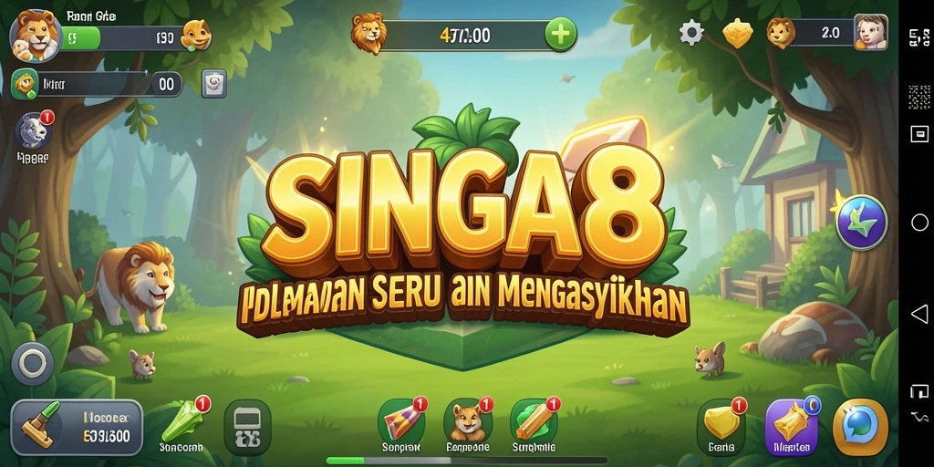Tampilan gameplay SINGA8 yang menawan dan interaktif.